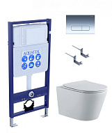 SET AQUATEK ВЕГА-1905-016 (рама AQUATEK Standard INS-0000012 с клавишей KDI-0000016 и крепежом KKI-0000002+унитаз ВЕГА AQ1905-00 с тонким сиденьем sc 500_191_3226771